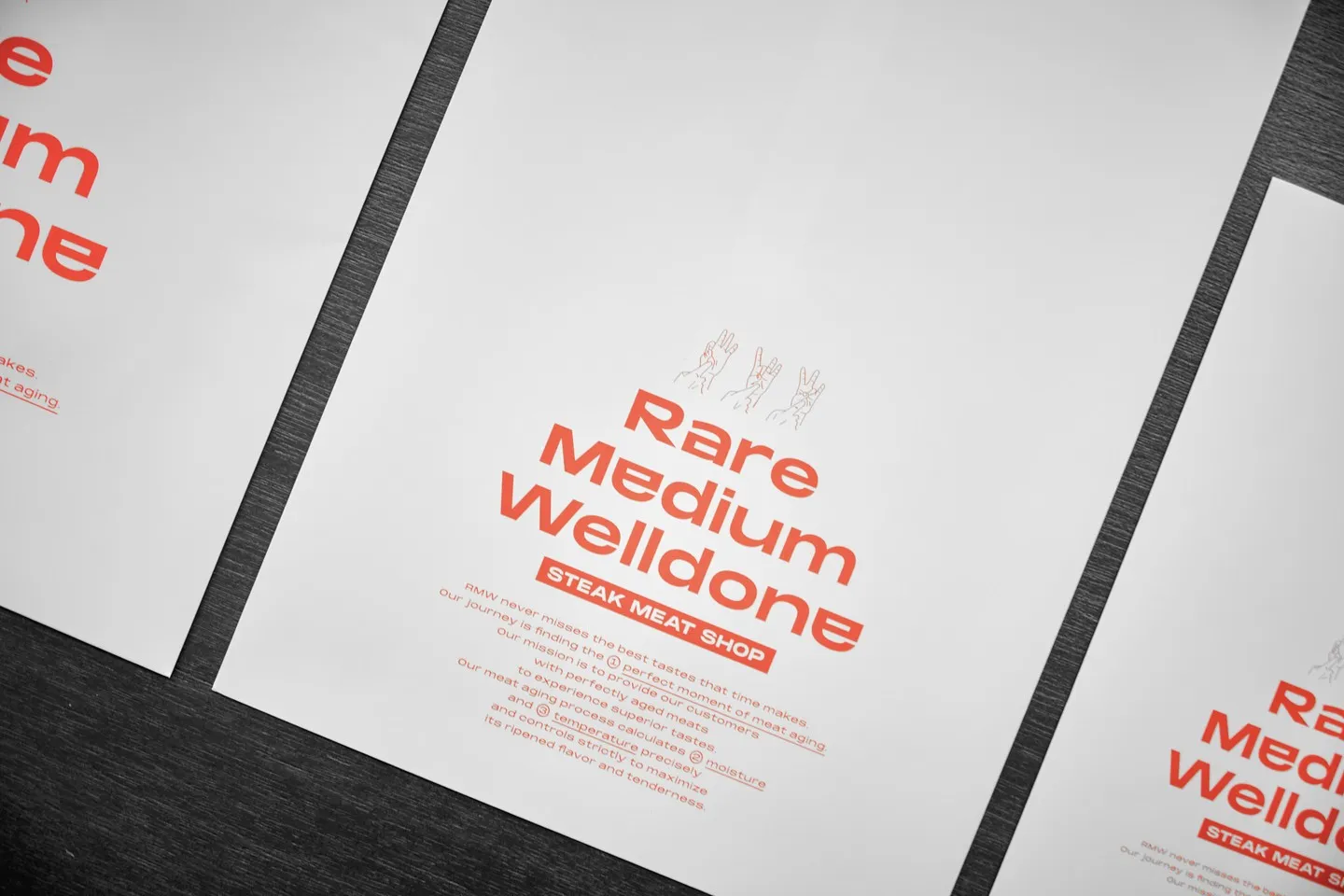 Rare Medium Welldone 포장지 · 봉투 · 라벨 2